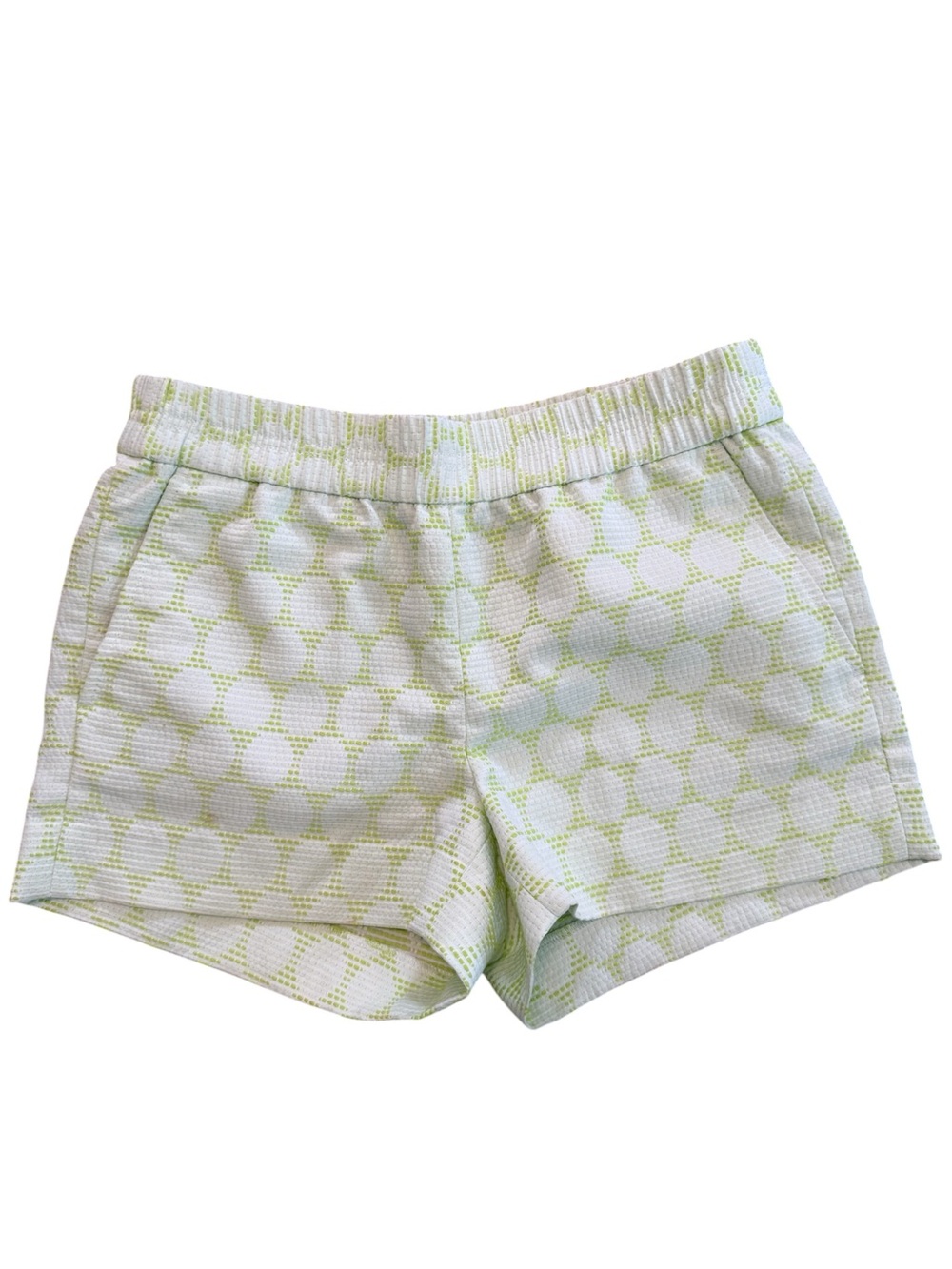 J. Crew Bright Green Dot Shorts